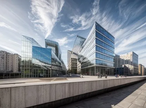 glass facade,katowice,glass facades,hafencity,ekaterinburg,office buildings,warsaw,glass building,potsdamer platz,banking operations,business centre,structural glass,danube bank,stock exchange,stock e