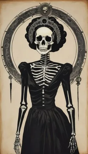 vintage skeleton,danse macabre,day of the dead frame,day of the dead skeleton,la catrina,dance of death,skeletal,la calavera catrina,skull bones,voodoo woman,dead bride,skeleton,skull allover,dia de los muertos,memento mori,catrina calavera,vanitas,calavera,halloween frame,muerte,Illustration,Black and White,Black and White 25