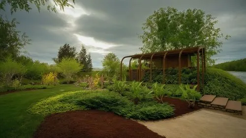 the grass has grown on it and is beside a small shelter,landscaped,landscape designers sydney,landscape design sydney,photosynth,vegetables landscape,nature garden,Photography,Documentary Photography,