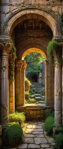 vindolanda,ancient city,artemis temple,ruins,archways,ancient buildings,ancient,stone background,labyrinthian,archeological,cartoon video game background,entrada,the ruins of the,the ancient world,entrances,background with stones,panagora,ancient house,delos,world digital painting,Illustration,American Style,American Style 01