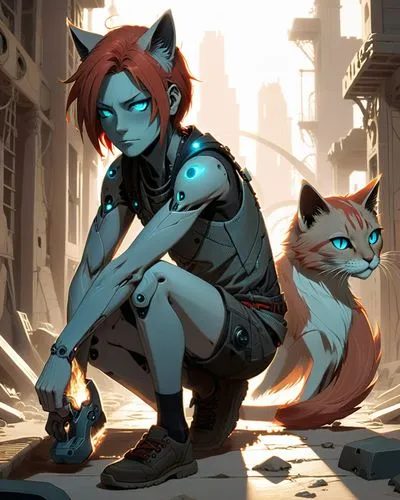 transistor,miqati,protagonist,firecat,liora,tora,Conceptual Art,Sci-Fi,Sci-Fi 17