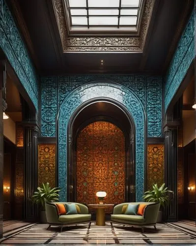 amanresorts,moroccan pattern,riad,hotel hall,dragon palace hotel,art deco,interior decor,hotel lobby,casa fuster hotel,marrakech,luxury hotel,lobby,ornate room,morocco,hotel w barcelona,blythswood,persian architecture,mahdavi,rotana,marrakesh,Conceptual Art,Graffiti Art,Graffiti Art 11