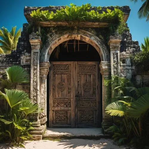 tulum,entrada,puertas,puerta,old door,garden door,porta,greek island door,zanzibar,chucun,stone gate,church door,abacos,doorway,the door,puertos,front door,yucatan,entrances,front gate,Illustration,Abstract Fantasy,Abstract Fantasy 17