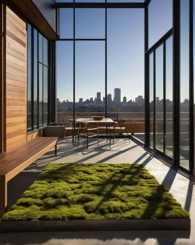 penthouses,roof terrace,roof garden,turf roof,landscape design sydney,roof landscape,landscape designers sydney,grass roof,garden design sydney,sky apartment,sunroom,neutra,artificial grass,block balcony,glass wall,daylighting,corten steel,tishman,glass panes,landscaped,Illustration,Black and White,Black and White 19