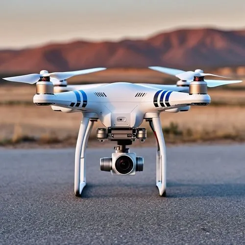 a white quad controller djc boomer flies over a parking lot,the pictures of the drone,quadcopter,drone phantom 3,mavic 2,multirotor,drone phantom,Photography,General,Realistic