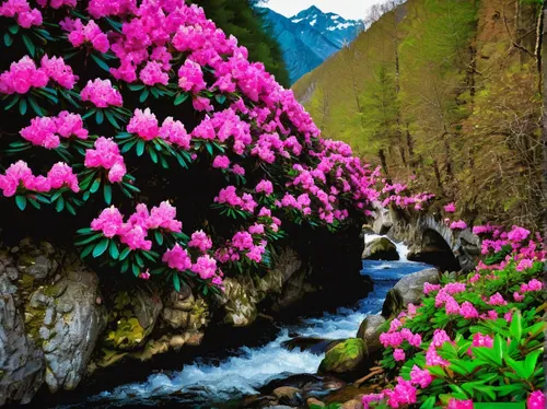 the valley of flowers,alpine flowers,wild tulips,splendor of flowers,spring nature,colorful flowers,tulpenbüten,tulips,pacific bleeding heart,pink tulips,colors of spring,spring background,rhododendrons,rhododendron,beauty in nature,amazing nature,flower background,tulpenbaum,alaska,pacific rhododendron,Unique,Pixel,Pixel 04