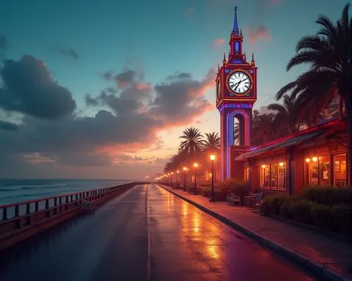 clock tower,clocktower,canary islands,palmbeach,tenerife,glenelg,Photography,General,Realistic