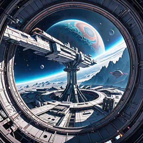 futuristic landscape,sky space concept,stargate,federation,space art,space port,orbiting,space station,scifi,cg artwork,spaceship space,space craft,sci fi,carrack,sci fiction illustration,spacewalks,sci - fi,sci-fi,space voyage,space ships,Anime,Anime,General