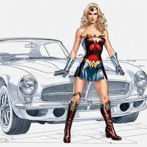 muscle car cartoon,super heroine,super woman,wonderwoman,hood ornament,wonder woman,wonder woman city,super car,car drawing,muscle woman,automobile hood ornament,girl and car,automobile racer,super cars,super,costume design,superhero background,coloring outline,dodge la femme,sprint woman,Unique,Design,Blueprint