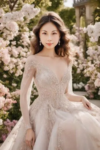 bridal gown,wedding gown,wedding dress,bridal dress,wedding dresses,yunjin,debutante,apricot blossom,enchanting,bridal,youqian,fairy queen,miss vietnam,xiaoqing,xiaofei,kleinfeld,margairaz,bridewealth,elegant,ninagawa,Photography,Realistic