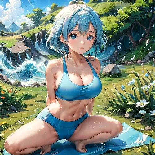 aqua,puka,bulma,tiber riven,kannagi,fubuki,Anime,Anime,Realistic