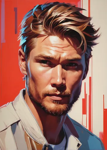 star-lord peter jason quill,portrait background,custom portrait,digital painting,twitch icon,cg artwork,vector art,everett,man portraits,artist portrait,world digital painting,lando,vector illustration,obi-wan kenobi,solo,felix,ken,steve rogers,hulkenberg,face portrait,Conceptual Art,Fantasy,Fantasy 19