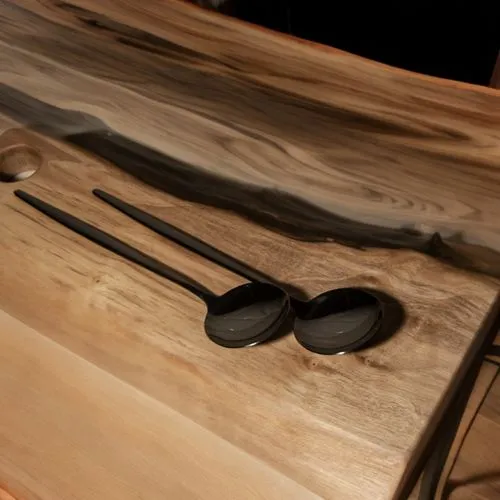 music instruments on table,kitchen tools,cooking utensils,wooden shelf,kitchen utensils,wooden spoon,knife kitchen,aviator sunglass,coat hooks,baking tools,utensils,wooden desk,cooking spoon,a drawer,workbench,cello bow,wooden mockup,dark cabinetry,violin bow,scrub plane