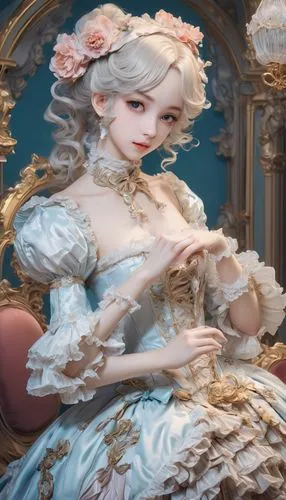 rococo,baroque,baroque angel,victorian lady,cinderella,bridal,porcelaine,bride,white lady,painter doll,fantasy portrait,masquerade,venetia,porcelain rose,pianist,porcelain dolls,old elisabeth,fairy tale character,ball gown,artist doll