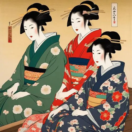 geisha,geisha girl,geiko,oriental princess,oiran,oriental girl,Illustration,Japanese style,Japanese Style 21