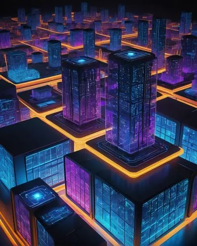 cybercity,microdistrict,cybertown,city blocks,cube background,cubes,metropolis,voxel,tron,cyberport,cyberview,tetris,colorful city,voxels,micropolis,cyberia,megapolis,fantasy city,fractal lights,cybernet,Illustration,Paper based,Paper Based 26