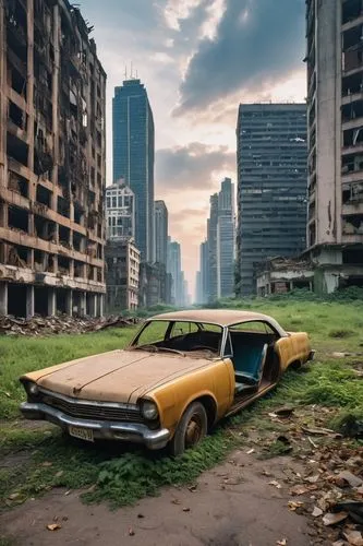 abandoned car,old abandoned car,post-apocalyptic landscape,post apocalyptic,luxury decay,post-apocalypse,pontiac tempest,car cemetery,dodge dart,havana,chevrolet opala,kowloon city,cuba background,ford el falcon,ford maverick,scrapped car,destroyed city,cuba havana,dilapidated,detroit,Photography,General,Realistic