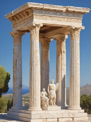 greek temple,erechtheus,erechtheion,doric columns,pallas athene fountain,temple of diana,temple of hercules,greek sculpture,akropolis,amphipolis,roman temple,caesonia,house with caryatids,ephesus,classical antiquity,artemis temple,laodicea,acropolis,caryatids,panathenaic,Illustration,Vector,Vector 05