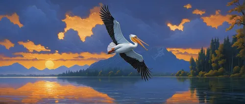 dalmatian pelican,white pelican,great white pelican,eastern white pelican,egret,herons,swan lake,pelican,great egret,great heron,great white pelicans,pelicans,stork,white heron,australian pied cormorant,great white egret,wading bird,heron,red-crowned crane,cormorant,Illustration,Realistic Fantasy,Realistic Fantasy 27