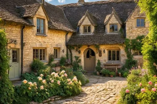 cotswolds,bibury,cotswold,burford,country cottage,cottage garden,stone houses,oxfordshire,cottages,hameau,wiltshire,trerice in cornwall,knight village,mottisfont,dumanoir,dorset,country house,stone house,tetbury,summer cottage,Conceptual Art,Fantasy,Fantasy 27