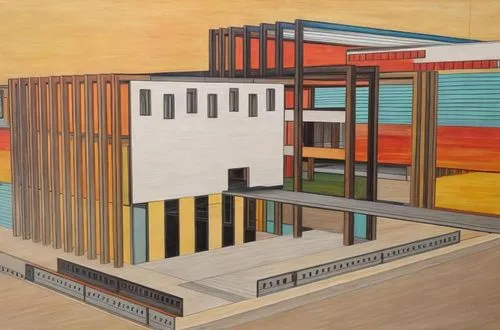 macba,shipping containers,athens art school,model house,shipping container,bauhaus,dolls houses,jucker,glucksman,corbu,passivhaus,shulman,rietveld,tonelson,facade painting,cubic house,mondriaan,chipperfield,mondrian,lewitt,Common,Common,None