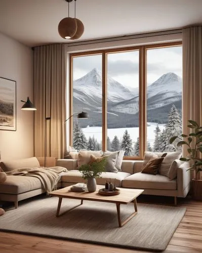 modern living room,scandinavian style,home interior,3d rendering,livingroom,interior modern design,snow landscape,living room,winter house,modern room,home landscape,snowy landscape,valdres,alpine style,sitting room,modern minimalist lounge,chalet,modern decor,wooden windows,house in mountains,Conceptual Art,Fantasy,Fantasy 16