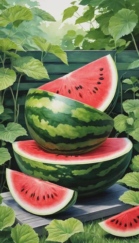 watermelon painting,watermelon background,watermelons,watermelon wallpaper,watermelon pattern,watermelon,cut watermelon,sliced watermelon,watermelon slice,gummy watermelon,melon,seedless,muskmelon,watercolor fruit,summer fruit,melons,summer foods,colored pencil background,watermelon umbrella,summer still-life,Illustration,Japanese style,Japanese Style 17