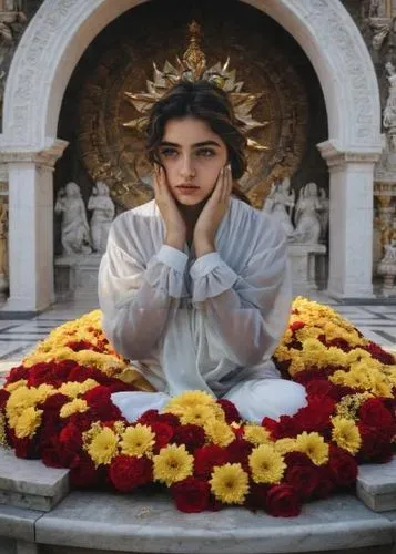 caridad,the prophet mary,lourdes,aramean,mama mary,flower crown of christ