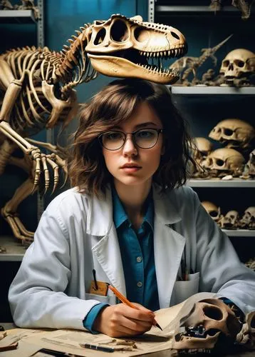 biologist,palaeontology,veterinarian,female doctor,forensic science,paleontology,pathologist,anatomical,theoretician physician,veterinary,natural scientists,librarian,skull bones,scientist,anatomy,fish-surgeon,human skeleton,physician,science education,human anatomy,Conceptual Art,Daily,Daily 15