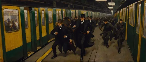 london underground,the train,man first bus 1916,animal train,long-distance train,the girl at the station,green train,last train,public transport,orsay,early train,train way,commuting,carriages,subway,museum train,beatles,first bus 1916,commute,train,Art,Classical Oil Painting,Classical Oil Painting 12