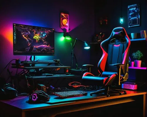 game room,setup,gamer zone,desk,computer workstation,computer desk,computer room,gaming,pc,gamer,music workstation,game light,gamers round,playing room,workstation,lures and buy new desktop,little man cave,computer game,colored lights,cable management,Conceptual Art,Daily,Daily 33