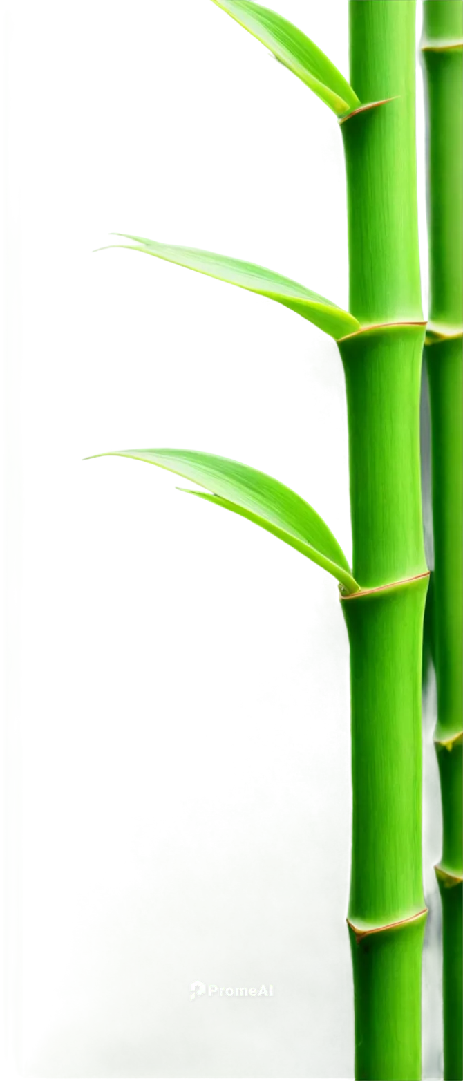 Bamboo, multiple stalks, green leaves, node connections, thin branches, natural texture, detailed nodes, morning dew, soft sunlight, 3/4 composition, shallow depth of field, warm color tone, cinematic