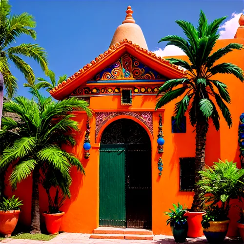 majorelle,oranjestad,curacao,tlaquepaque,hacienda,chucun,yucatan,cartagena,portal,beomeosa temple,tenerife,bonaire,colorful facade,barretos,guadelupe,casa,guadeloupe,tropical house,aruba,djerba,Illustration,Abstract Fantasy,Abstract Fantasy 14