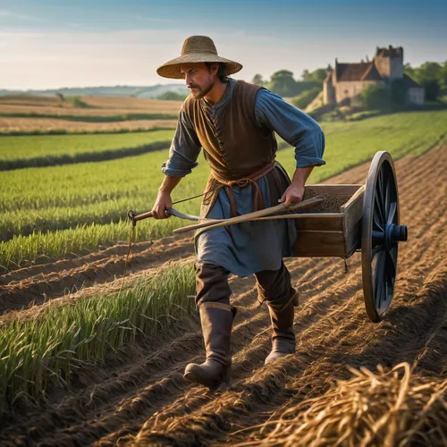 furrow,farmworker,agroculture,haymaking,farming,farmer,threshing,straw cart,furrows,straw carts,farmers,agriculture,field cultivation,aggriculture,agricultural engineering,farm workers,einkorn wheat,agricultural use,agricultural,scythe,Art,Artistic Painting,Artistic Painting 49