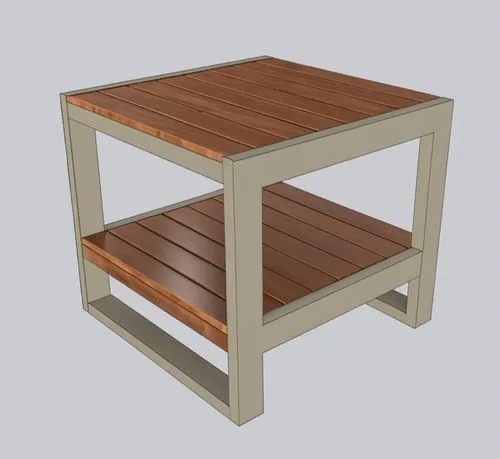 mesa  pintada  na cor bege escuro fosco, com prateleiras de madeira natural escuro. ,folding table,wooden table,wooden desk,small table,wooden shelf,wood bench,coffeetable,pallet pulpwood,wooden bench