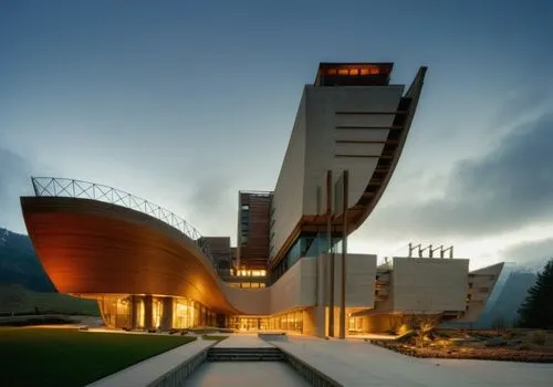 corten steel,futuristic art museum,christ chapel,autostadt wolfsburg,modern architecture,chile house,walt disney concert hall,toronto city hall,disney concert hall,archidaily,artscience museum,futuristic architecture,performing arts center,disney hall,dupage opera theatre,the ark,museum of science and industry,tempodrom,santiago calatrava,hall of nations,Photography,General,Realistic