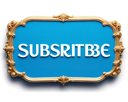 Subscribe button, rounded rectangle shape, glossy effect, bright blue background, white text "Subscribe", bold font, 3D appearance, slight shadow underneath, hovering effect, soft focus, warm lighting