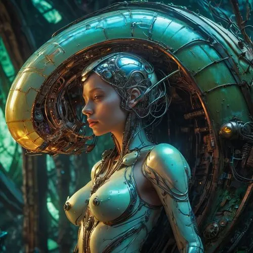 sci fiction illustration,scifi,cyberia,samus,kerrii,dryad,elara,liora,varya,andromeda,viera,pandora,enchantress,fantasy portrait,tenno,sci fi,rivara,eressa,cortana,cyborg,Illustration,Realistic Fantasy,Realistic Fantasy 02