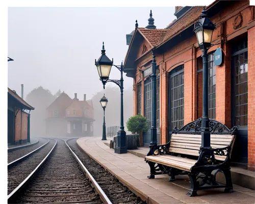 railroad station,train depot,train station,the train station,grantham,railway,the girl at the station,foggy day,french train station,stationmaster,diridon,old station,trenes,harz,railways,ravenshaw,railtours,shildon,railway station,foggy,Illustration,Retro,Retro 11