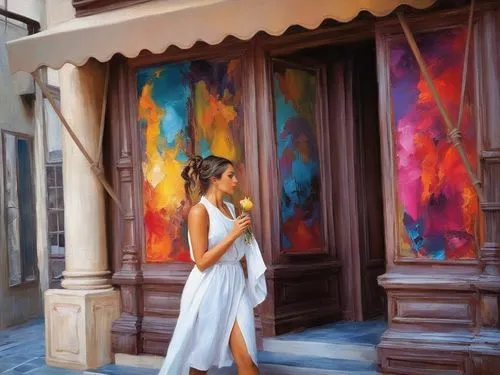 Passion  Painting Abstract Body Art Oil Painting
,disneysea,tokyo disneysea,eurodisney,souk madinat jumeirah,girl in a long dress,madinat jumeirah,agrabah,italian painter,siriano,walt disney world,dis