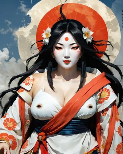 amaterasu,oiran,geisha,geisha girl,maiko,geiko,uemura,omotoyossi,kazumi,japanese art,geishas,yokozuna,oriental princess,okami,ugetsu,oriental girl,shiranui,hakuho,benzaiten,naraku,Conceptual Art,Fantasy,Fantasy 10