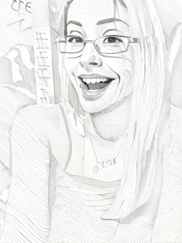 With glasses , young looking. Smiling. Looking for love ,caricature,silphie,digital drawing,in photoshop,camera drawing,digital artwork,comic halftone woman,girl drawing,portrait of christi,artist por