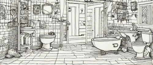 washroom,bathroom,the little girl's room,laundry room,toilet,bathroom cabinet,restroom,plumbing,hand-drawn illustration,toiletries,soap shop,toilets,luxury bathroom,stalls,plumbing fixture,faucets,rest room,coloring page,boy's room picture,plumbing fitting,Conceptual Art,Daily,Daily 33