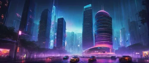 cybercity,guangzhou,cyberpunk,futuristic landscape,cybertown,fantasy city,futuristic,coruscant,shanghai,futuristic architecture,cyberport,metropolis,cityscape,dystopian,cyberworld,futurist,cyberia,cityzen,arcology,megacorporations,Art,Artistic Painting,Artistic Painting 20