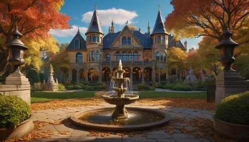 fairy tale castle,fairytale castle,rivendell,disneyland park,gold castle,maplecroft,disney castle,halloweentown,fairytale,autumn background,fantasyland,fountain lawn,briarcliff,beautiful home,azeroth,anduin,a fairy tale,autumn park,fairy tale,diagon,Conceptual Art,Sci-Fi,Sci-Fi 16