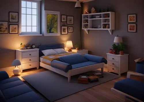 modern room,bedroom,3d rendering,3d render,shared apartment,visual effect lighting,boy's room picture,guest room,sleeping room,danish room,room lighting,guestroom,3d rendered,an apartment,children's bedroom,apartment,great room,modern decor,render,livingroom,Photography,General,Realistic