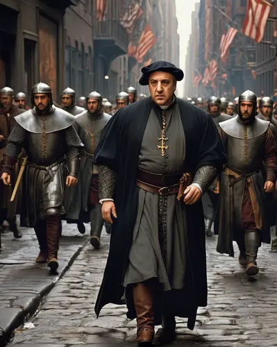 martin luther,the abbot of olib,king arthur,monks,carmelite order,the roman centurion,the order of cistercians,pilgrims,pilgrim,christopher columbus,clergy,athos,archimandrite,luther,rome 2,cossacks,christopher columbus's ashes,greek,friar,biblical narrative characters,Illustration,Realistic Fantasy,Realistic Fantasy 42