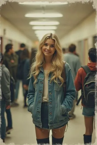 denim jacket,jean jacket,topanga,blonde girl,denim,denim skirt,Photography,Documentary Photography,Documentary Photography 08