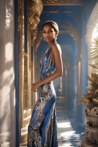 lumidee,gurira,tiana,celestina,kitana,siriano,freema,a floor-length dress,godward,okoye,dirie,tahiliani,ikpe,jamelia,queenly,agrabah,queening,danai,enchanting,showstopping,Photography,Natural