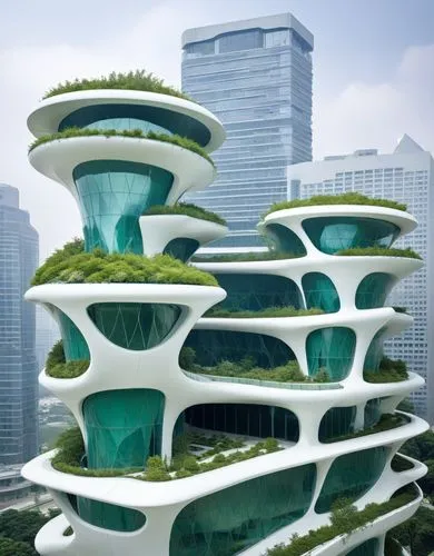 futuristic architecture,arcology,futuristic landscape